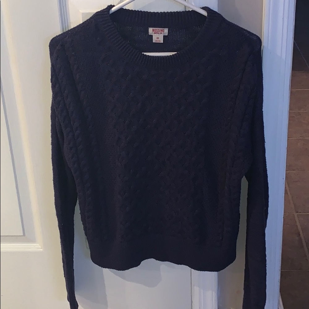 navy blue sweater